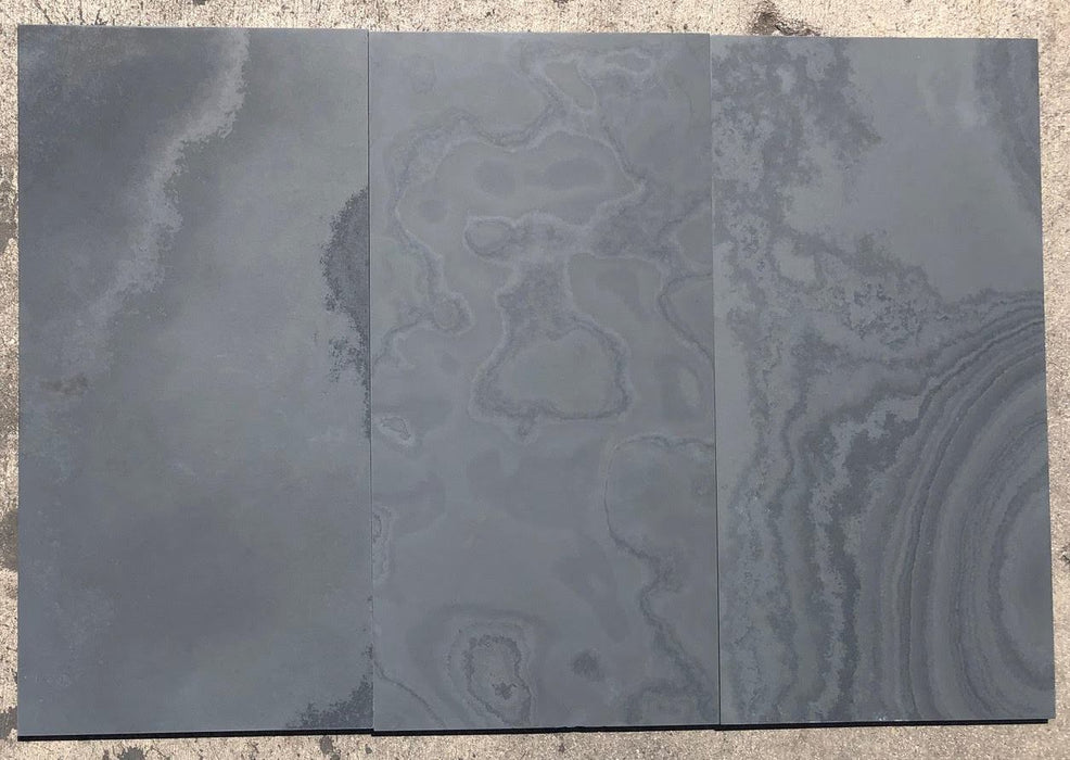 Montauk Black Slate Honed Tile - 12" x 24" x 3/8"