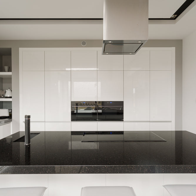 White and Black Galaxy Granite Floor Tiles: Standing the Test of Time