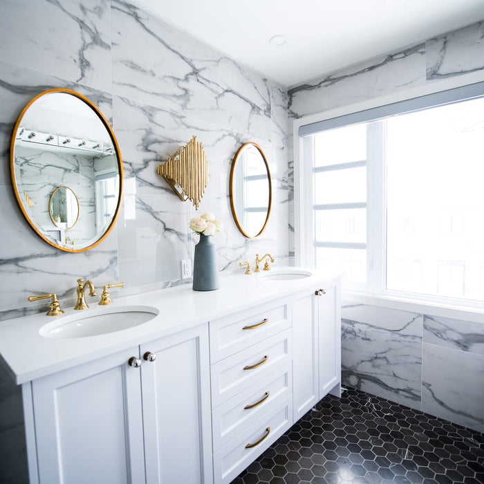 Using Color to Enhance Space—6 Tips with White Marble Tile