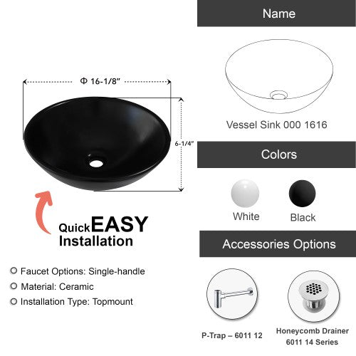 Glossy Ceramic Bathroom Sink 5