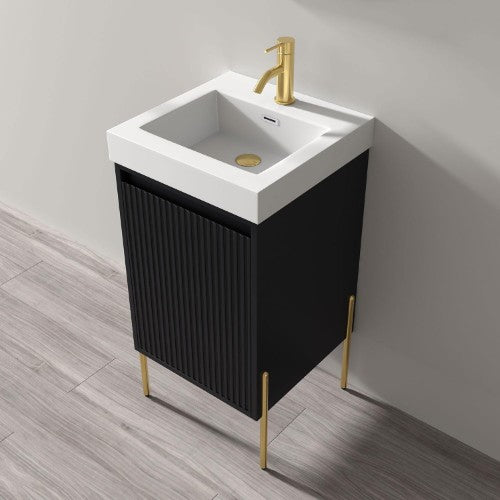 Glossy Resin Bathroom Sink 8