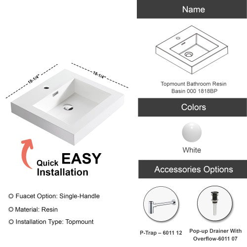 Glossy Resin Bathroom Sink 11