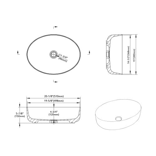 Glossy Ceramic Bathroom Sink 9