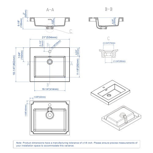 Glossy Resin Bathroom Sink 9