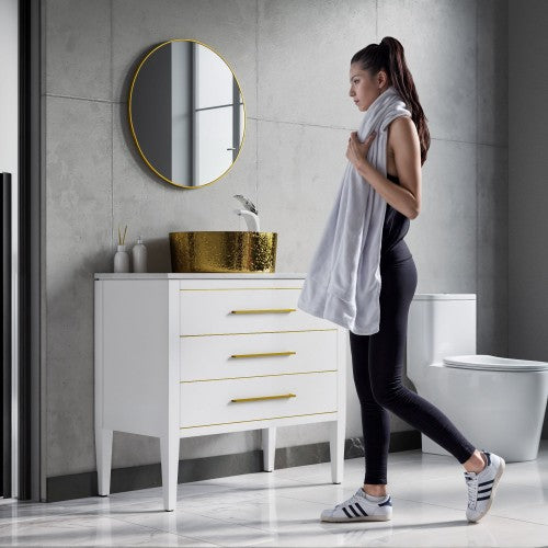 Glossy Ceramic Bathroom Sink 6