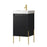002 Series Charcoal Wood Bathroom Vanity 1