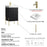002 Series Charcoal Wood Bathroom Vanity 8