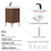 002 Series Walnut Wood Bathroom Vanity 8