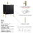 002 Series Charcoal Wood Bathroom Vanity 7