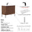002 Series Walnut Wood Bathroom Vanity 6