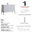 002 Series White Wood Bathroom Vanity 9
