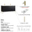002 Series Charcoal Wood Bathroom Vanity 9