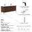 002 Series Walnut Wood Bathroom Vanity 9