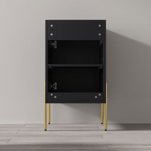 002 Series Charcoal Wood Bathroom Vanity 7