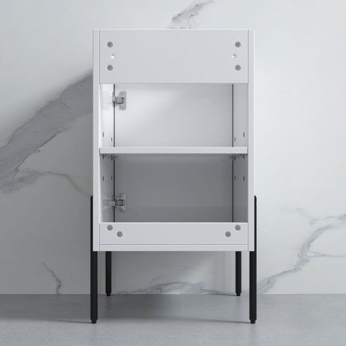 002 Series White Wood Bathroom Vanity 7