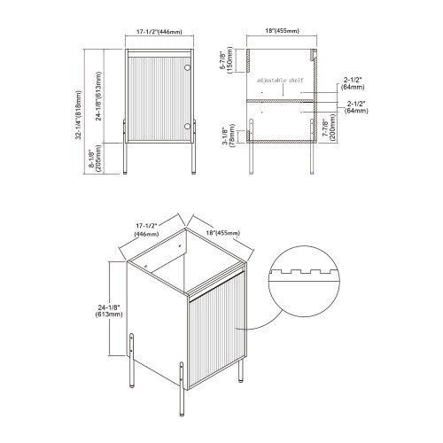 002 Series Walnut Wood Bathroom Vanity 10
