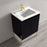 002 Series Charcoal Wood Bathroom Vanity 1