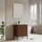 002 Series Walnut Wood Bathroom Vanity 3