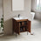 002 Series Walnut Wood Bathroom Vanity 5