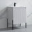 002 Series White Wood Bathroom Vanity 1