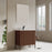 002 Series Walnut Wood Bathroom Vanity 2