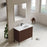 002 Series Walnut Wood Bathroom Vanity 5
