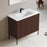 002 Series Walnut Wood Bathroom Vanity 1