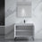002 Series White Wood Bathroom Vanity 5