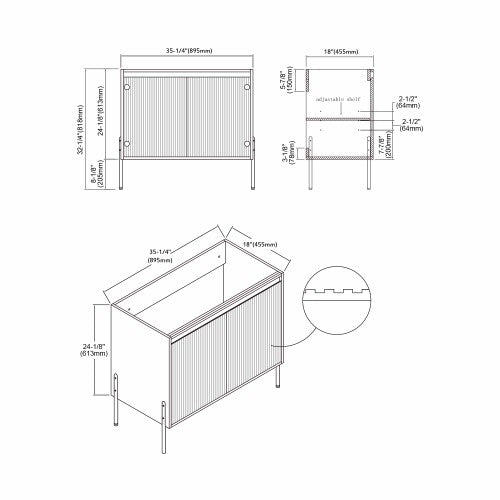 002 Series White Wood Bathroom Vanity 9