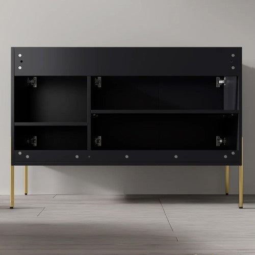 002 Series Charcoal Wood Bathroom Vanity 7