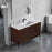 002 Series Walnut Wood Bathroom Vanity 4