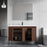 002 Series Walnut Wood Bathroom Vanity 5