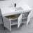 002 Series White Wood Bathroom Vanity 5