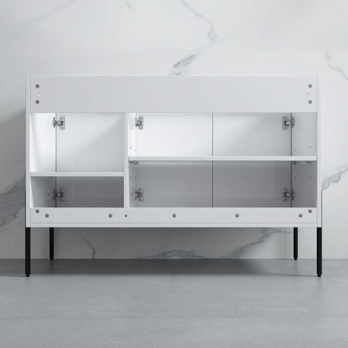 002 Series White Wood Bathroom Vanity 7