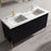 002 Series Charcoal Wood Bathroom Vanity 1