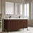 002 Series Walnut Wood Bathroom Vanity 3
