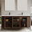 002 Series Walnut Wood Bathroom Vanity 6