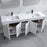002 Series White Wood Bathroom Vanity 5