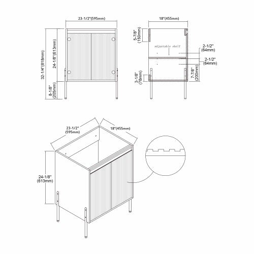 002 Series White Wood Bathroom Vanity 10