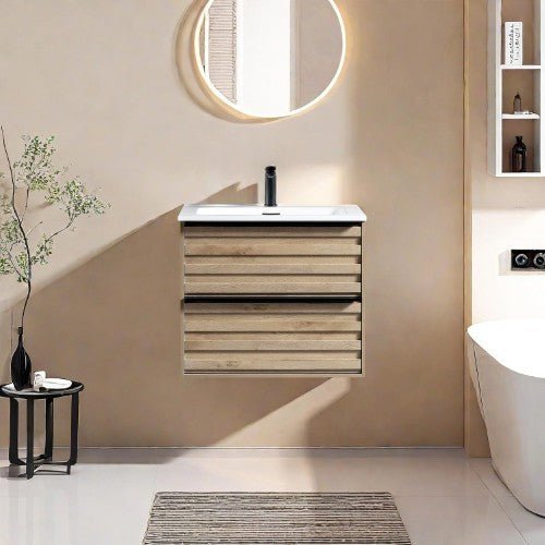 003 Series Oak Medium Density Fiber Board (MDF) Bathroom Vanity 1
