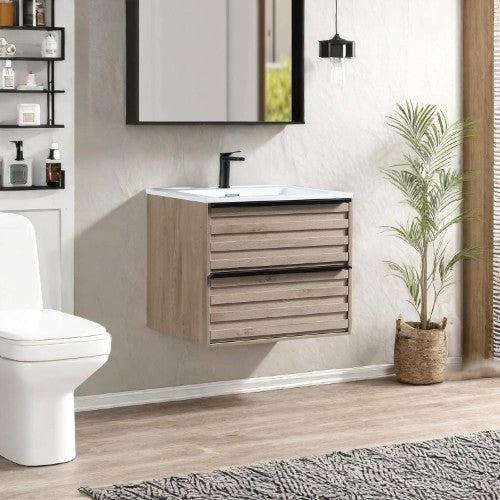003 Series Oak Medium Density Fiber Board (MDF) Bathroom Vanity 3