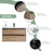 003 Series Oak Medium Density Fiber Board (MDF) Bathroom Vanity 6