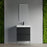 004 Series Black Wood Bathroom Vanity 4