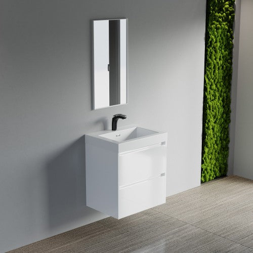 004 Series White Wood Bathroom Vanity 5
