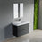 004 Series Black Wood Bathroom Vanity 1