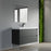 004 Series Black Wood Bathroom Vanity 2