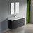 004 Series Black Wood Bathroom Vanity 1