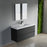 004 Series Black Wood Bathroom Vanity 5