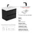 004 Series Black Wood Bathroom Vanity 8