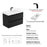 004 Series Black Wood Bathroom Vanity 8
